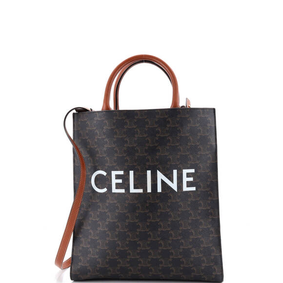 Celine Handbags - Celine Vertical Cabas Tote Triomphe #259548C11B